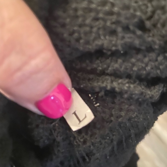 Black ribbed Sweater skirt - Picture 3 of 3